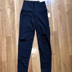 Aerie Black Ripped Leggings *never worn*